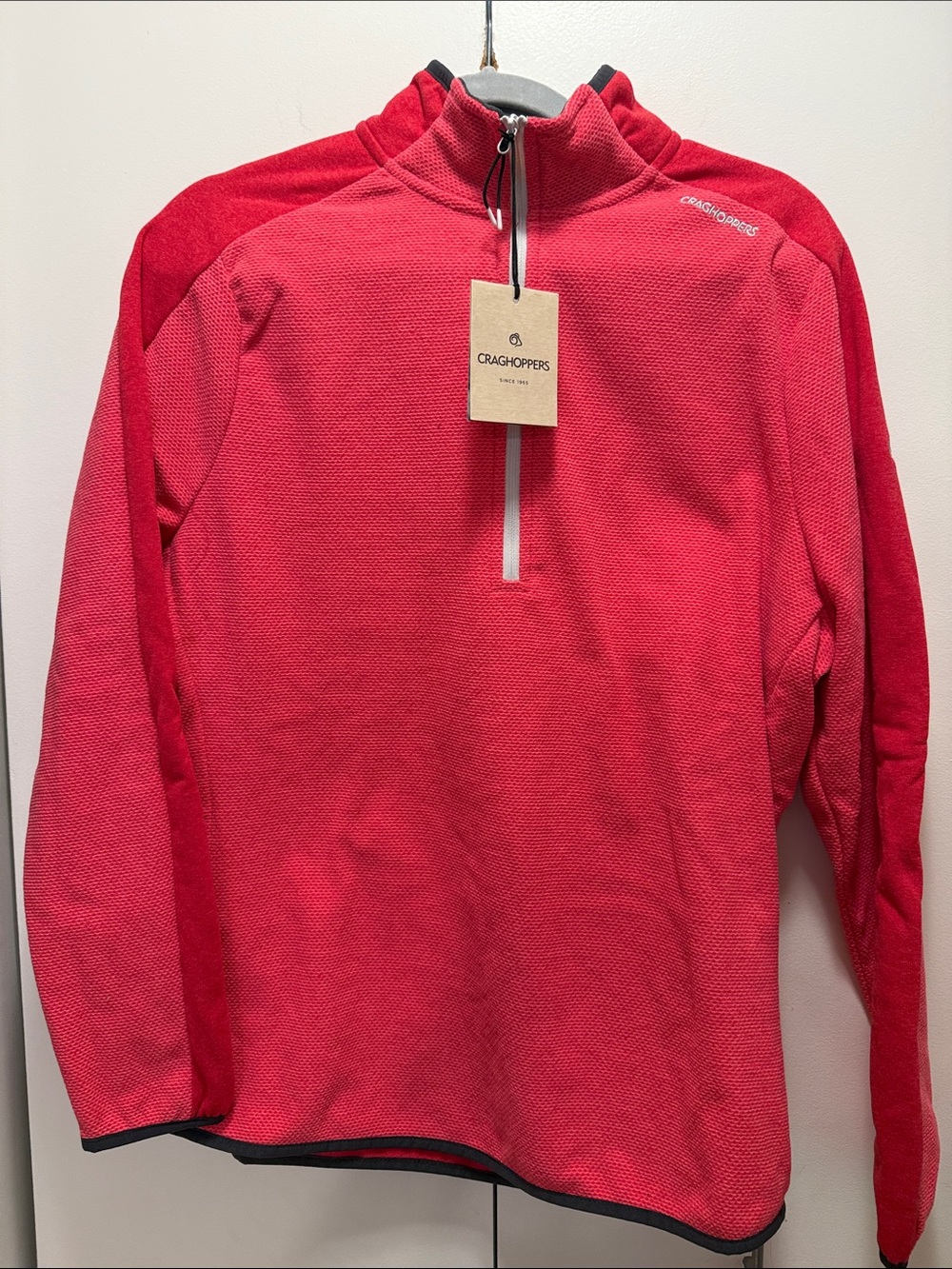 Craghoppers Vibrant Red Half-Zip Outdoor Fleece